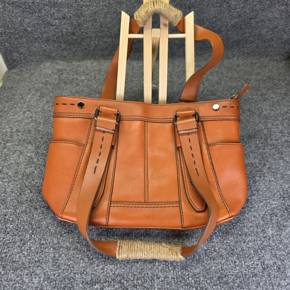 St John's Bay Genuine Leather Hobo Shoulder Bag Rich burnt orange terracotta